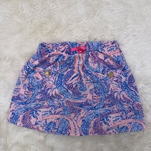 Lilly Pulitzer Pink and Blue Skort